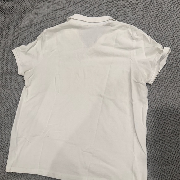 SEND OFFERS🔥🔥Moncler - Maglia Cotton-Piqué Polo Shirt - White - Picture 10 of 12